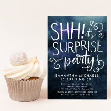 Surprise Birthday Invitations
