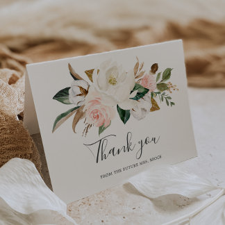 Floral and Botanical wedding thank you cards