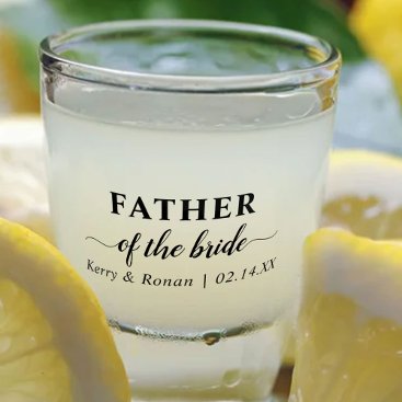 Father of Bride Shot Glass
