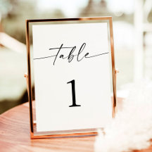 Wedding Tabletop Signs