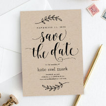 Shop Rustic Wedding Save the Date Cards
