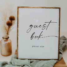 Guest Book Wedding Signs